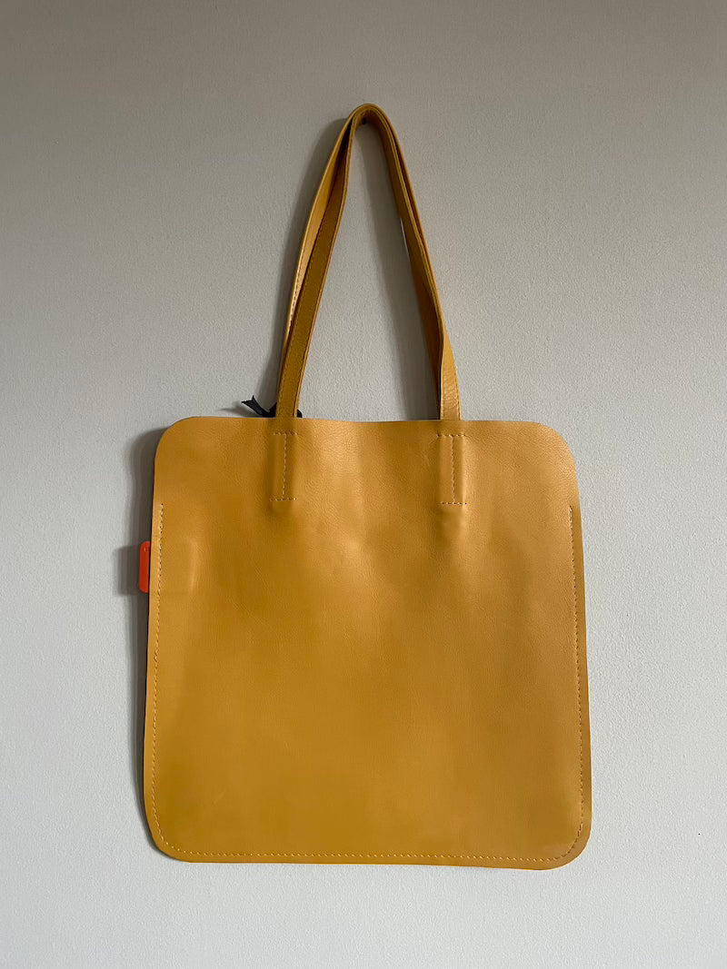 Marmalade Leather Tote Bag - Colour: Mustard Ochre