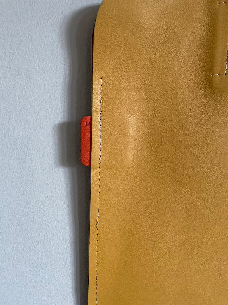 Marmalade Leather Tote Bag - Colour: Mustard Ochre