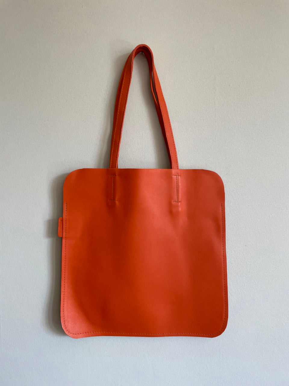 Marmalade Leather Tote Bag - Colour: Marmalade Orange