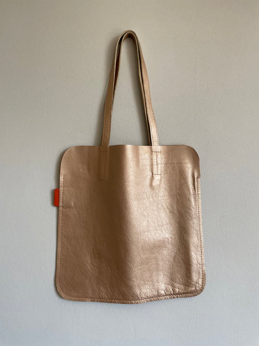 Marmalade Leather Tote Bag - Colour: Gold