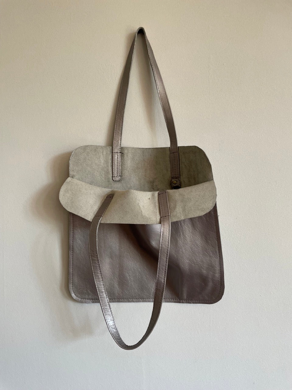 Marmalade Leather Tote Bag - Colour: Pewter