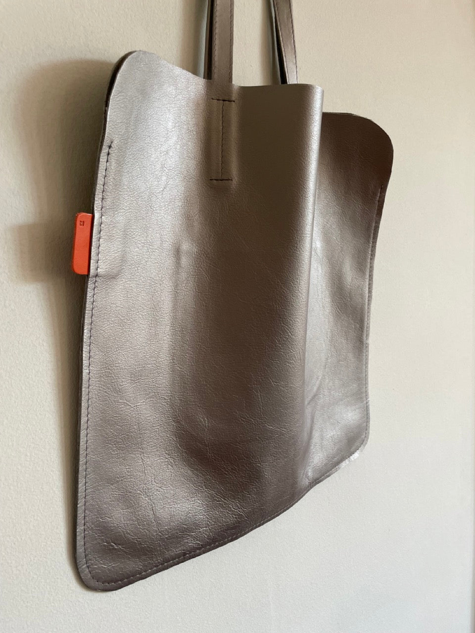 Marmalade Large Leather Tote Bag  45 x 45cm - Colour: Pewter