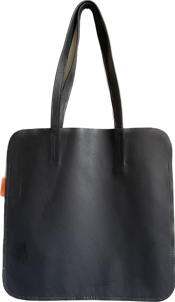 Marmalade Large Leather Tote Bag  45 x 45cm - Colour: Black