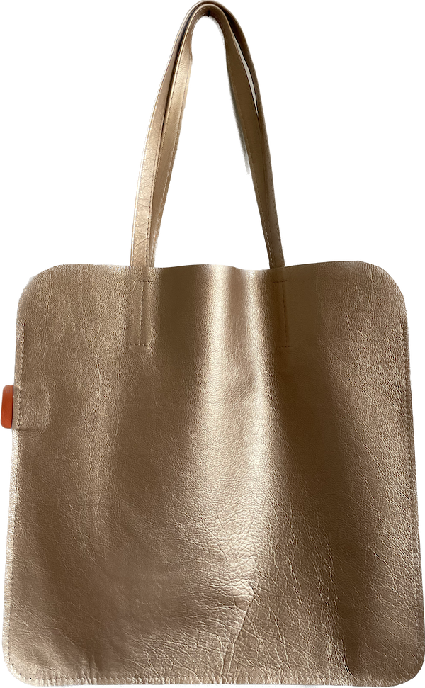 Marmalade Large Leather Tote Bag 45 x 45cm - Colour: Gold