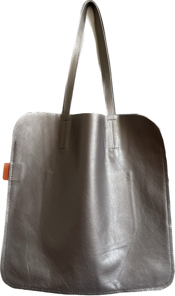 Marmalade Large Leather Tote Bag 45 x 45cm - Colour: Pewter