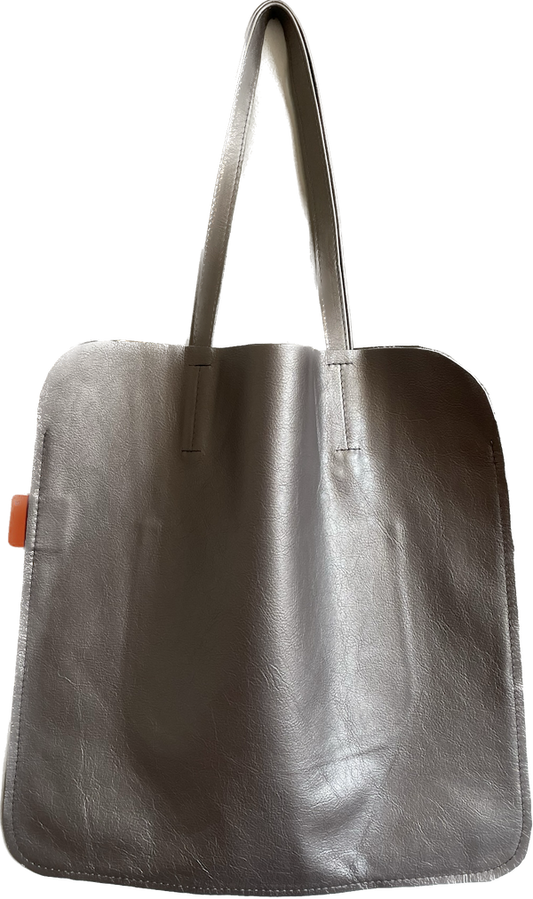 Marmalade Large Leather Tote Bag  45 x 45cm - Colour: Pewter