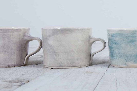 Wonki Ware Squat Mug Plain Wash - Warm Grey