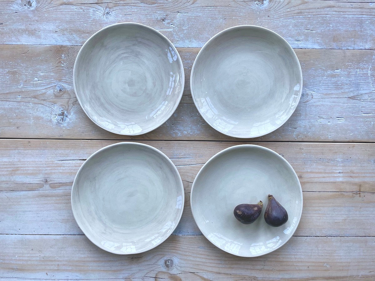 Side Plate 23cm - Plain Warm Grey Wash