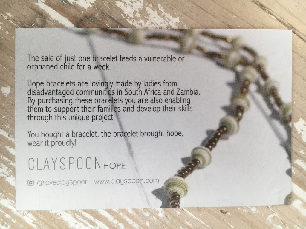 Silver and Bronze Bracelet - Small Silver and Bronze Glass Beads