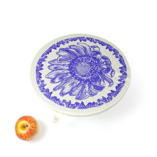 Halo Dishcover - Large Midnight Blue African Flower