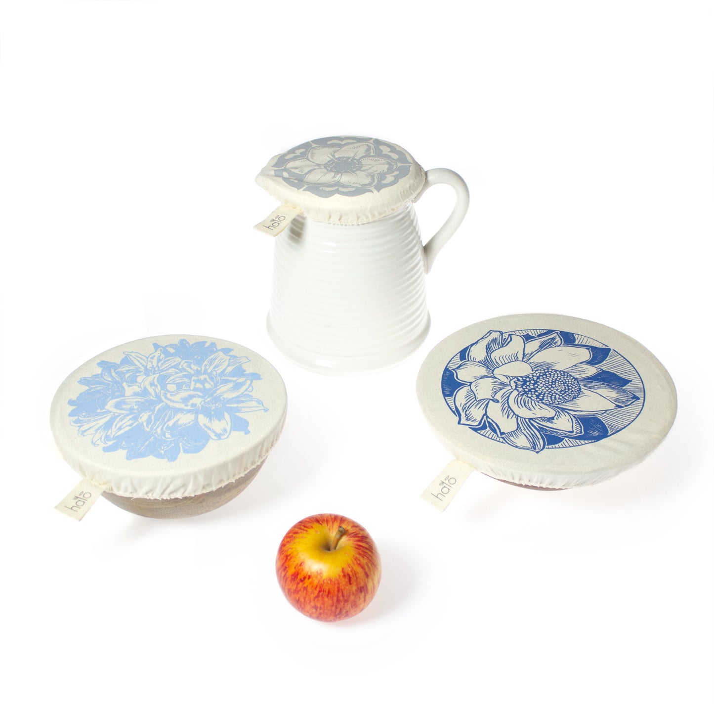 Halo cotton dish covers - Small Set of 3 African Flowers