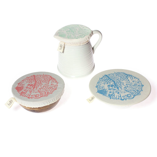 Halo Dish and Bowl Cover Small Set of 3 - Beach House