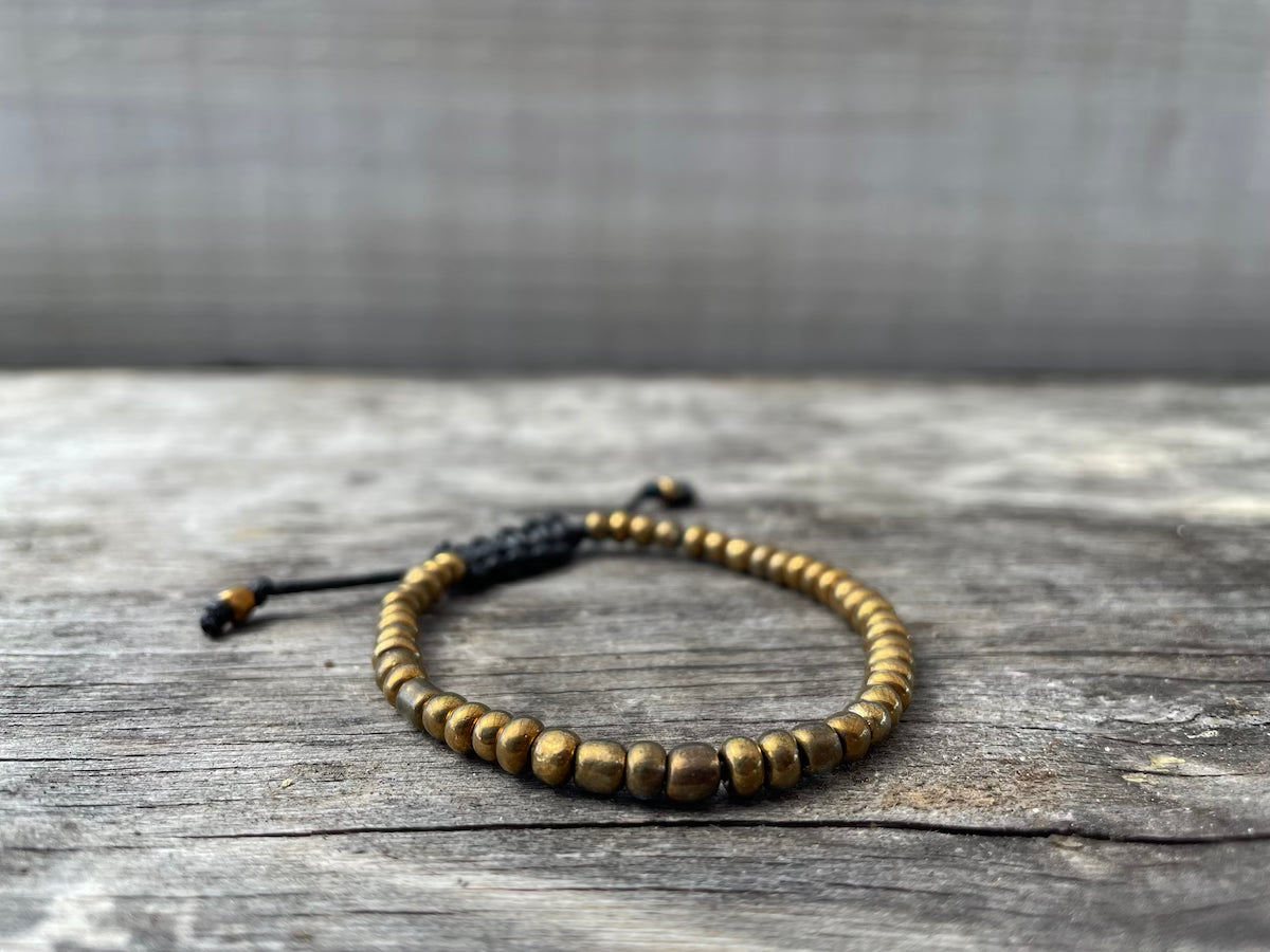 Brass 2025 bead bracelet