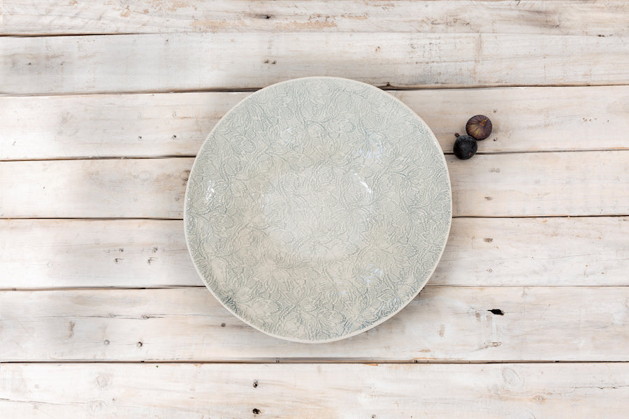 Wonki Ware Large Salad Bowl - Duck Egg Patterned