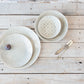 Wonki Ware 16 Piece Dinner Service - Duck Egg Patterned and Duck Egg Wash