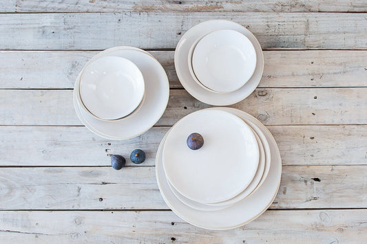 Wonki Ware 16 Piece Dinner Service - Plain White