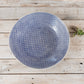 Wonki Ware XL Patterned Serving Platter and 4 plain wash ramekins - Cornflower Blue