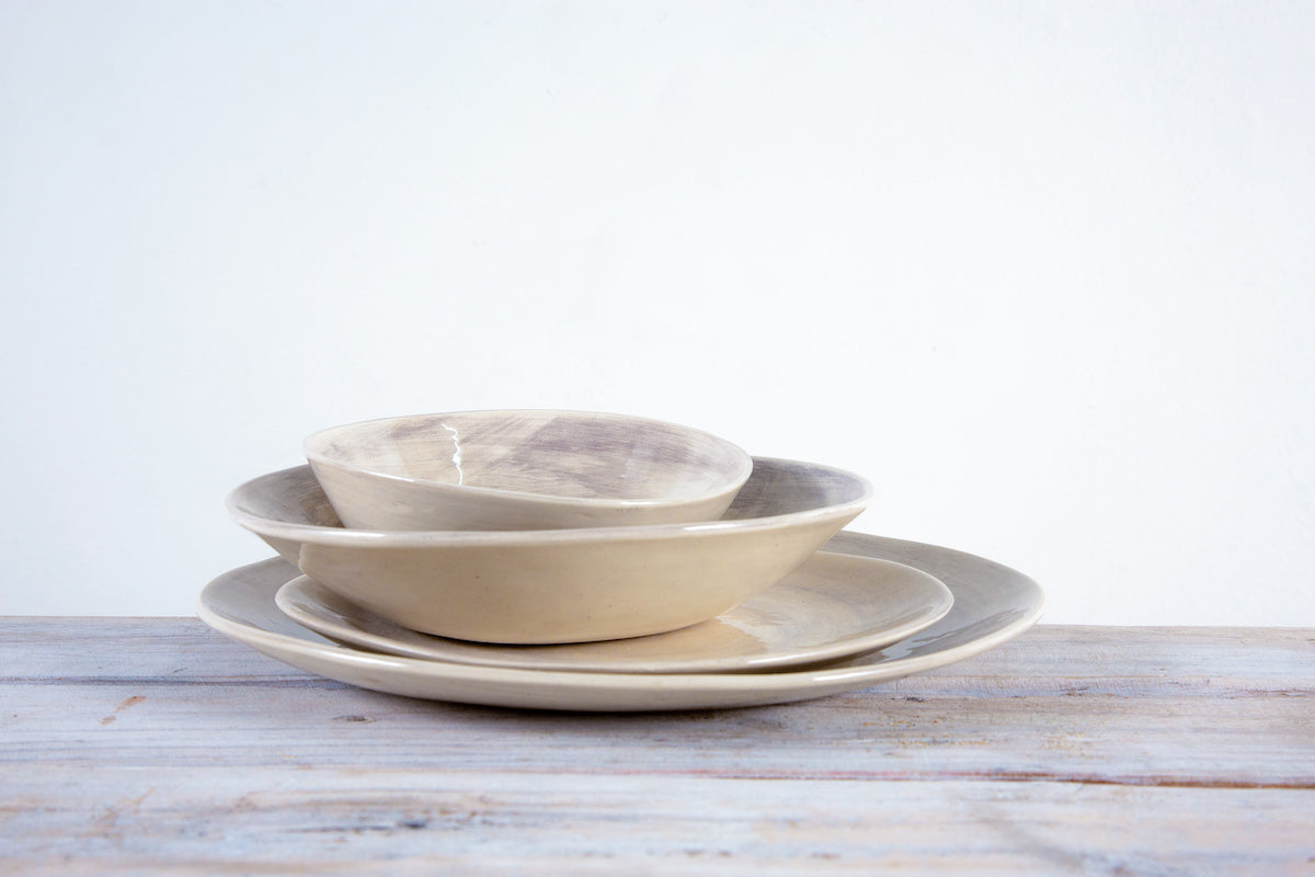 Wonki Ware 16 Piece Dinner Service - Warm Grey Wash