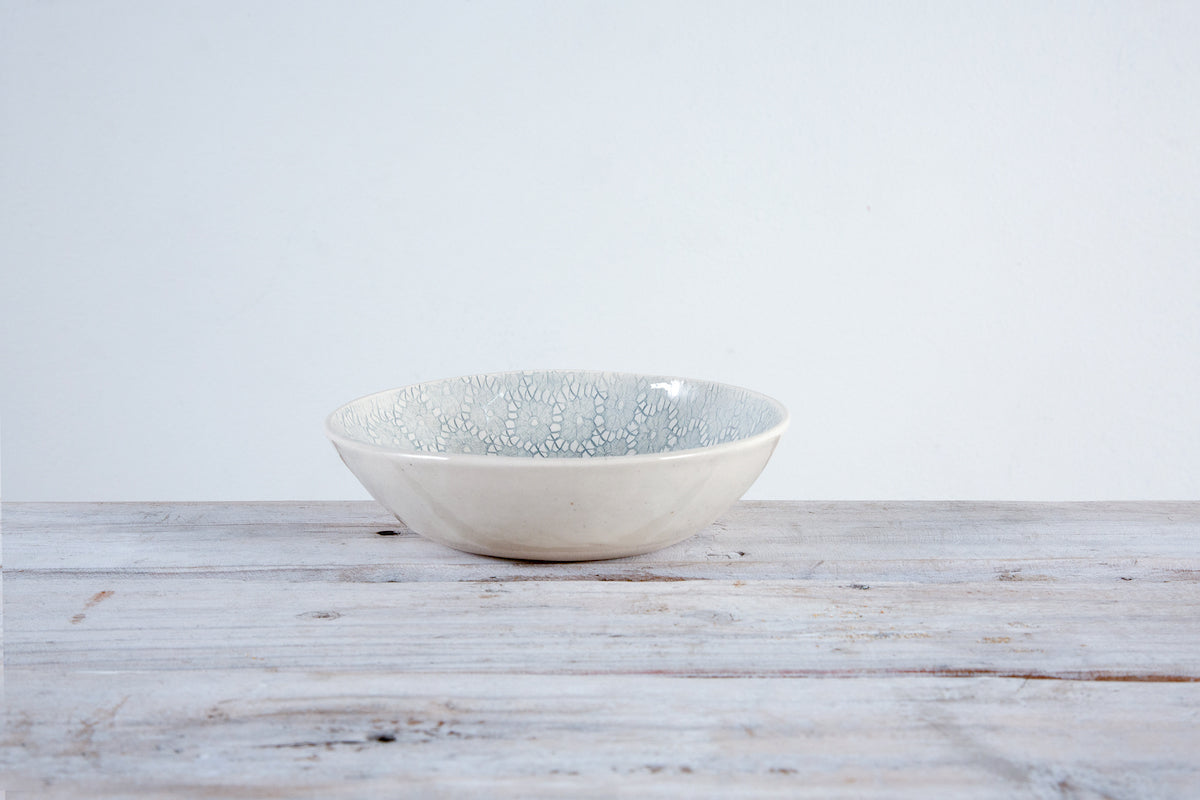 16-Piece Dinner Service - Duck Egg Patterned