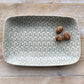 Wonki Ware Large Chicken Tray Patterned Duck Egg