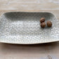 Wonki Ware Large Chicken Tray Patterned Duck Egg