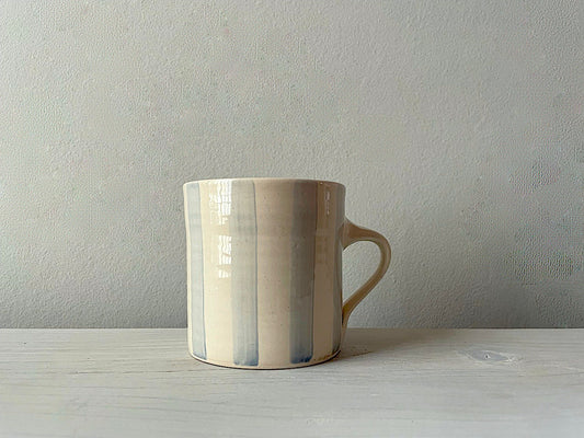 Wonki Ware Large Mug Vertical Striped - Duck Egg