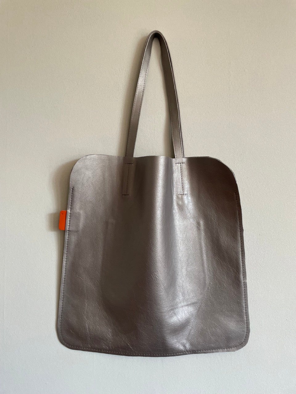 Marmalade Large Leather Tote Bag  45 x 45cm - Colour: Pewter
