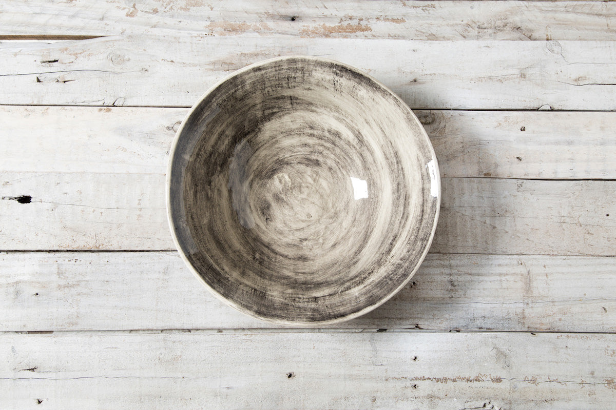 Wonki Ware Spaghetti bowl - Small - Plain Charcoal