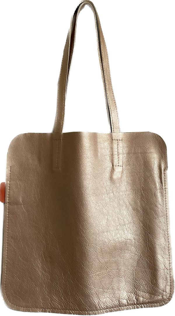 Marmalade Leather Tote Bag - Colour: Gold
