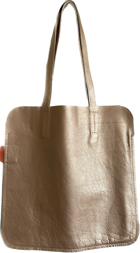 Marmalade Leather Tote Bag - Colour: Gold