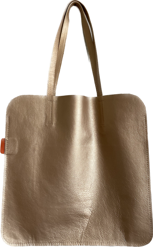 Marmalade Large Leather Tote Bag  45 x 45cm - Colour: Gold