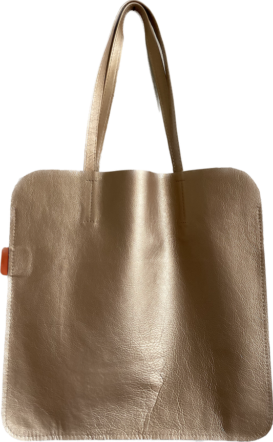 Marmalade Large Leather Tote Bag  45 x 45cm - Colour: Gold