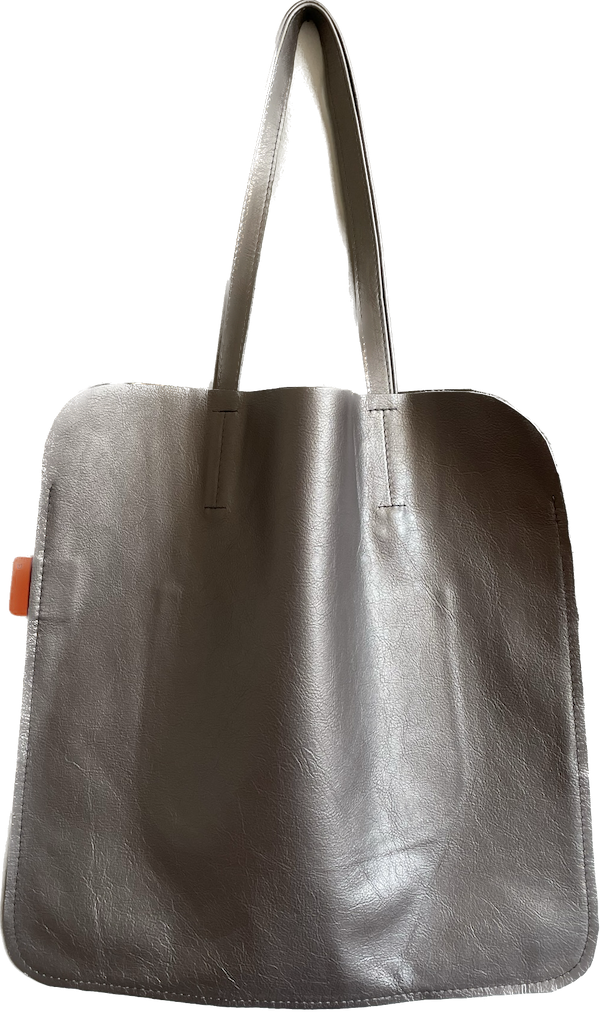 Marmalade Large Leather Tote Bag  45 x 45cm - Colour: Pewter