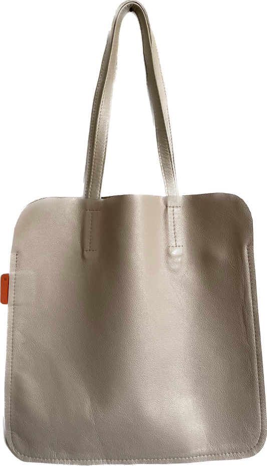Metallic Leather Handbag - Marmalade