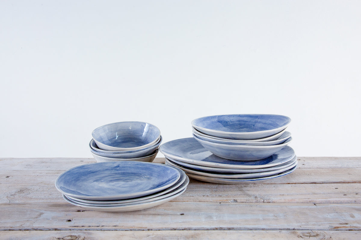 Breakfast Bowl - Set of 1 - Plain Wash Blue