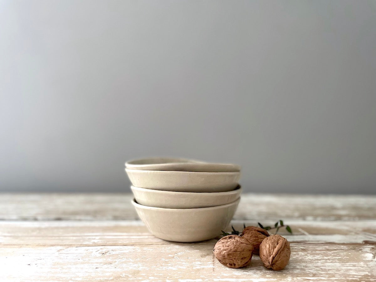 Breakfast Bowls - Set of 4 - Plain Wash Charcoal
