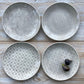 Wonki Ware 16 Piece Dinner Service – Mixed Pattern – Warm Grey