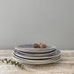 Wonki Ware 16 Piece Dinner Service – Mixed Pattern – Charcoal