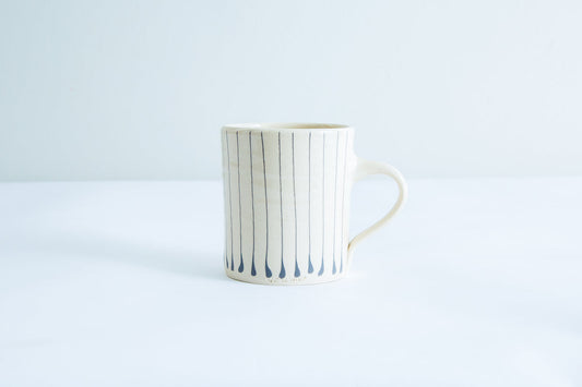 Hand painted and hand thrown Wonki Ware mug