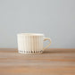 Wonki Ware Squat Mug Vertical Lined - Charcoal