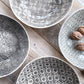 Wonki Ware 16 Piece Dinner Service – Mixed Pattern – Charcoal