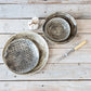 16-Piece Dinner Set - Charcoal Patterned & Charcoal Wash